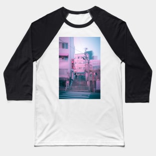 Vaporwave Aesthetic Tokyo Pink Japan Citypop lofi moody vibe Baseball T-Shirt